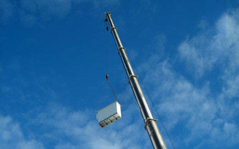 Multi-Bay Cabinet Crane Lift