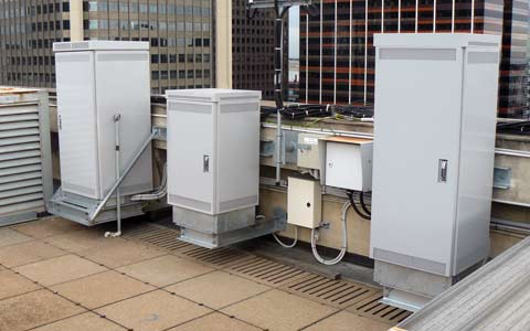 Stand-Alone Cabinets on rooftop