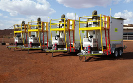 Solar Cell on Wheels (SCOW) on Mining Site