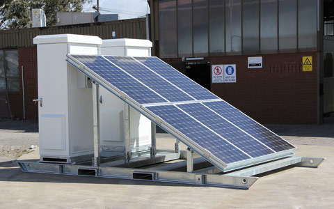 Solar Skid System at ICS Industries' Factory