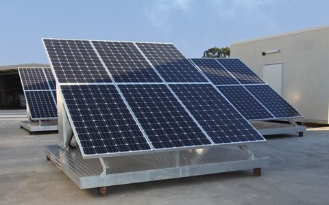 Solar Skids in ICS Factory Yard