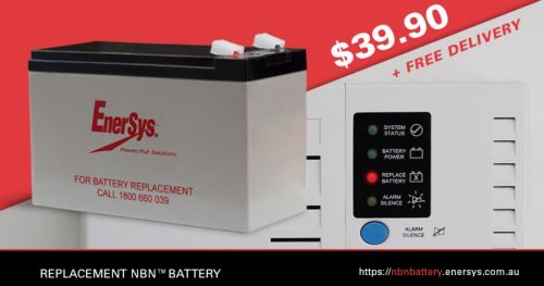 EnerSys sells replacement NBN™ batteries to consumers
