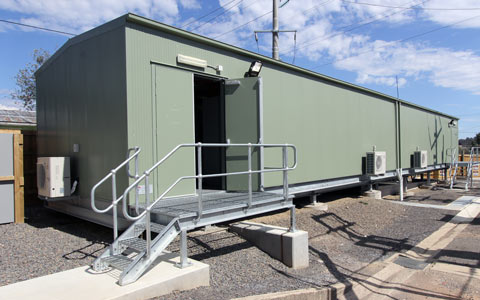 Communications Shelter on Site